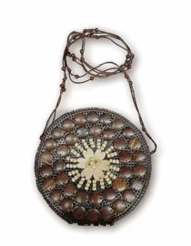 18x18 ROUND COCONUT BEADS PURSE