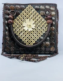 24x21 COCONUT BEADS PURSE