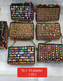 16x10 PLASTIC BEADS PURSE