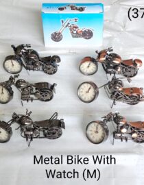 METAL SHOW PIECE BIKE WITH WATCH MEDIUM