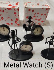 METAL SHOW PIECE DOLL WITH WATCH